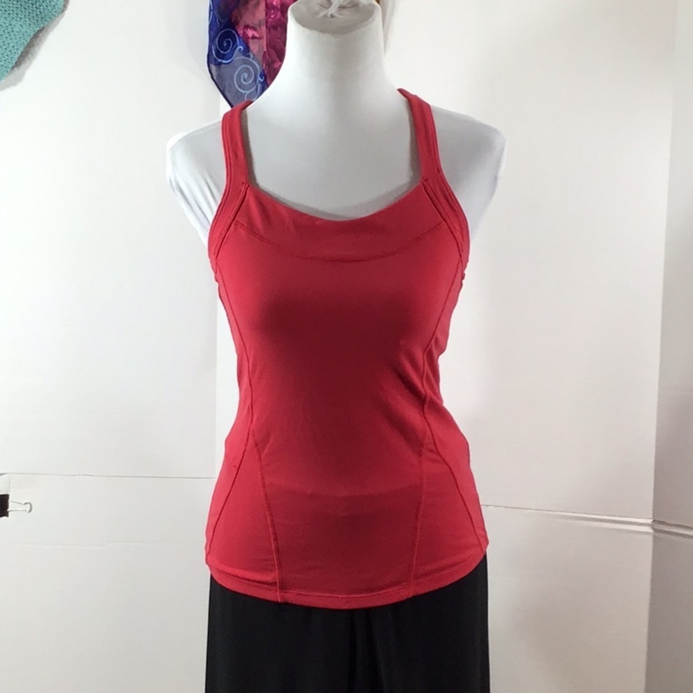 Athleta dark pink switchback tank XS